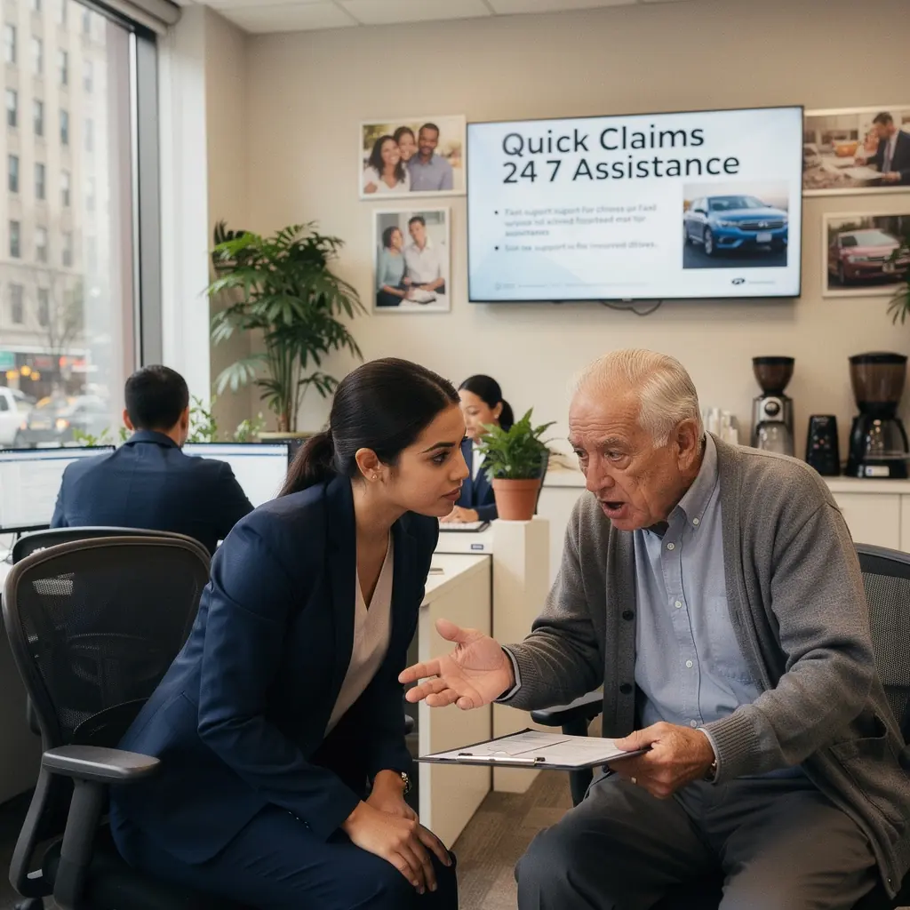 Samochód na poboczu drogi z pomocniczym pojazdem w tle, gotowy do udzielenia asysty.