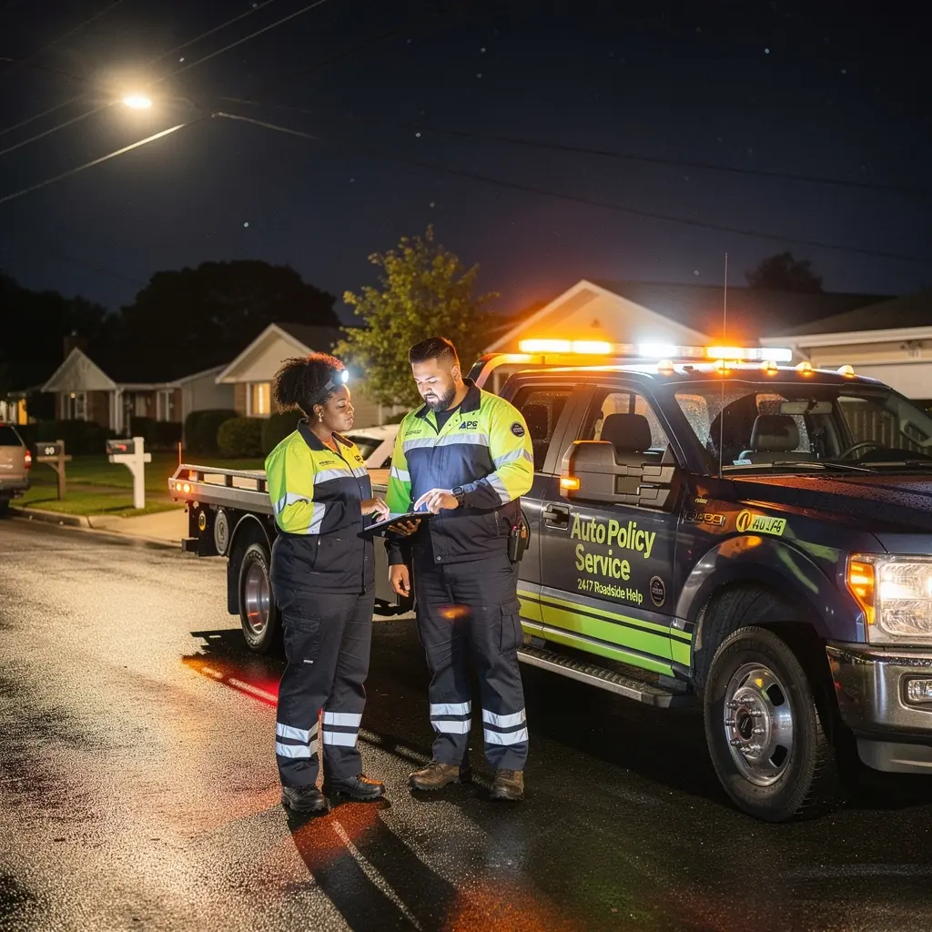 Zespół wsparcia gotowy do pomocy w nagłych sytuacjach na drodze.